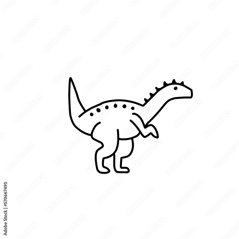 Dinosaur Line Icon Dinosaur Line Icon