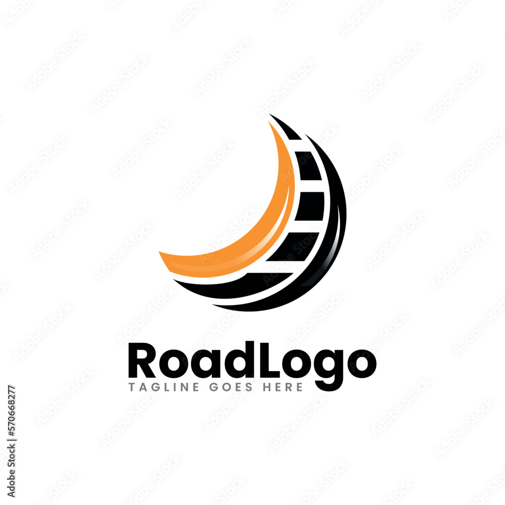 Road Logo, Road Logo Vector Template Road Logo, Road Logo Vector Template