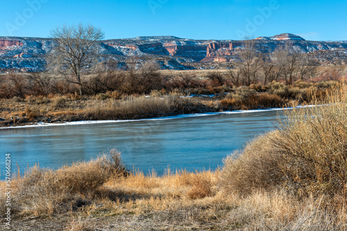 Colorado River near Fruita in Winter