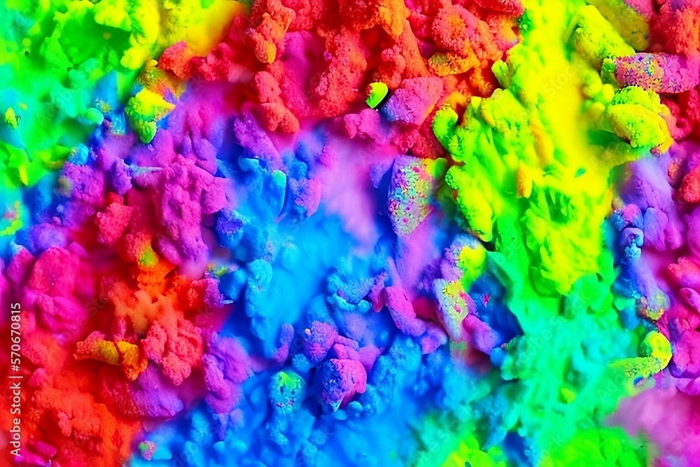 Abstract colourful background with powder spread