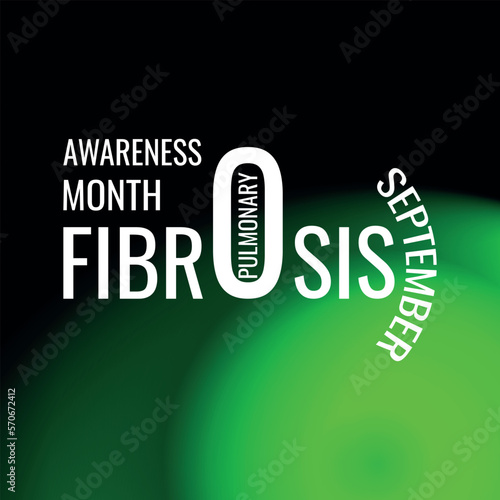 Pulmonary Fibrosis Awareness Month. Geometric design suitable for greeting card poster and banner