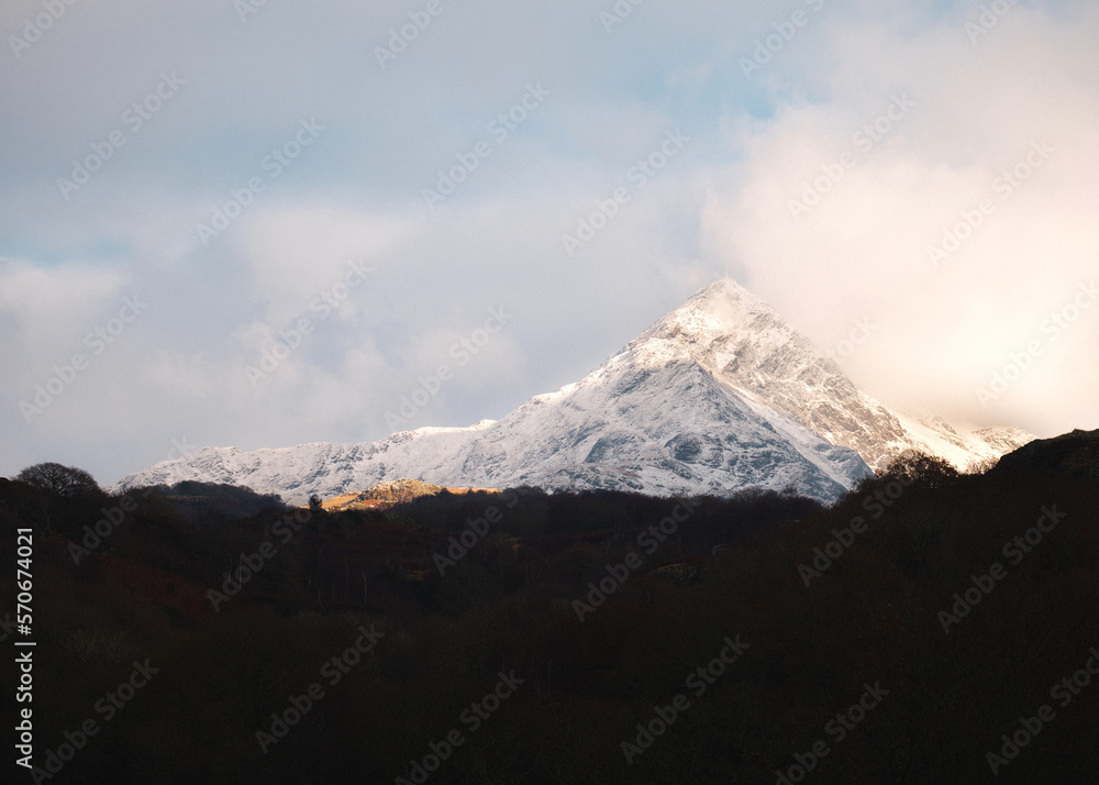 Chnict mountain in the snow
