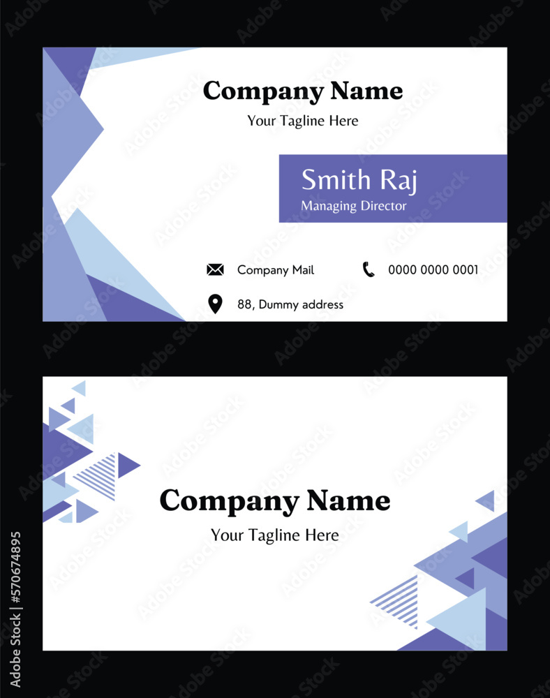 Business card design template Business card design template