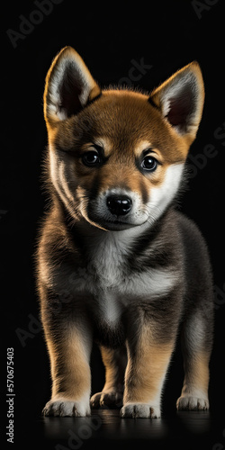 Shibu Inu Puppy - generative ai 