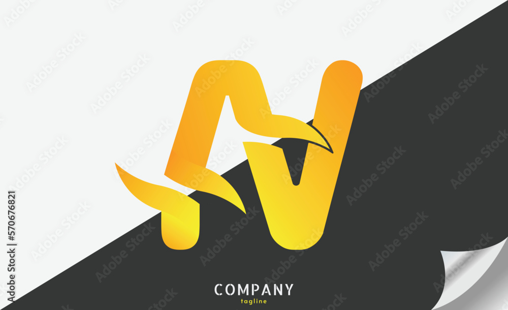 AV letter logo vector design template elements AV letter logo vector design template elements