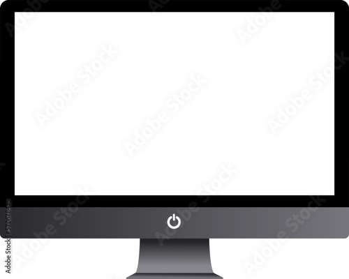illustration of a computer monitor on a transparent background