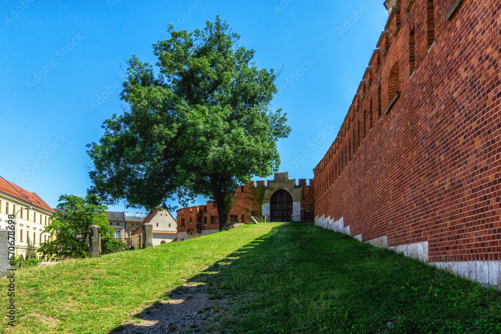View to Wawel castle in Krakow, Poland