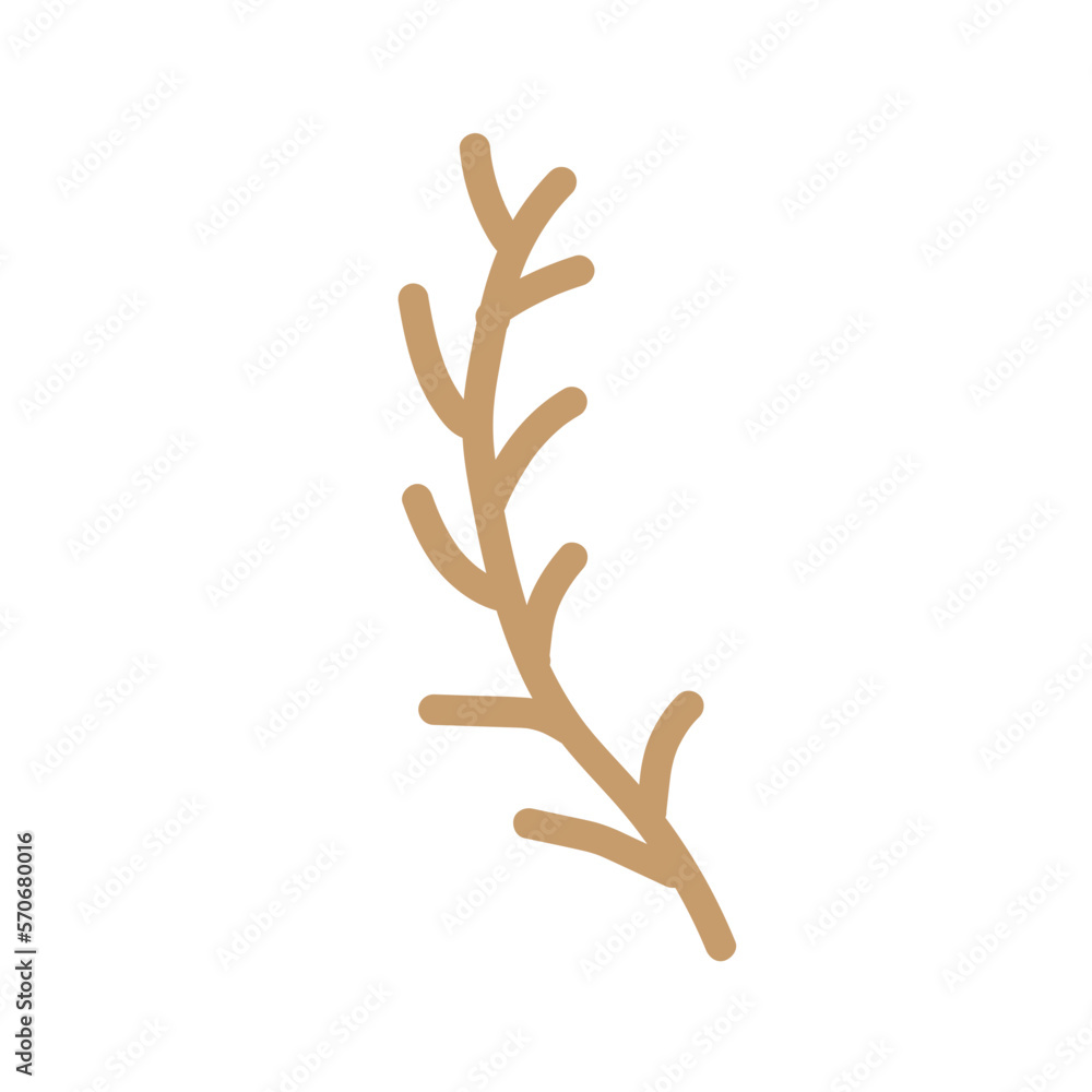 Abstract Element Leaf Line Abstract Element Leaf Line