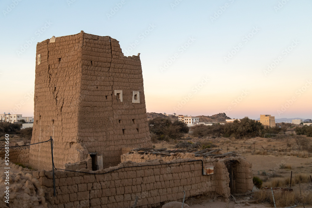 wall of old mud in asir region, Saudi Arabia wall of old mud in asir region, Saudi Arabia