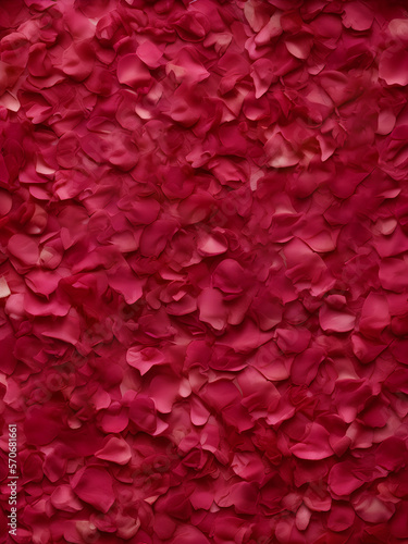 A Top Down Photo of a bunch of Rose Petals Laid Down on Table