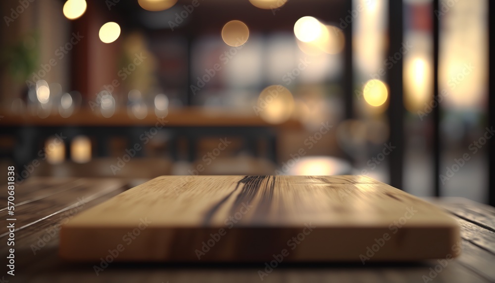 Wooden board and wooden table, for products display and merchandising. AI generative.
Wooden board and wooden table, for products display and merchandising. AI generative.