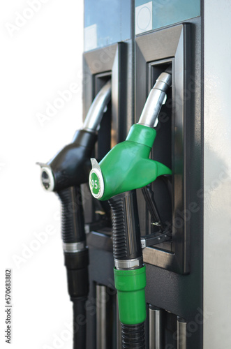 Obraz na płótnie gas pump nozzles
