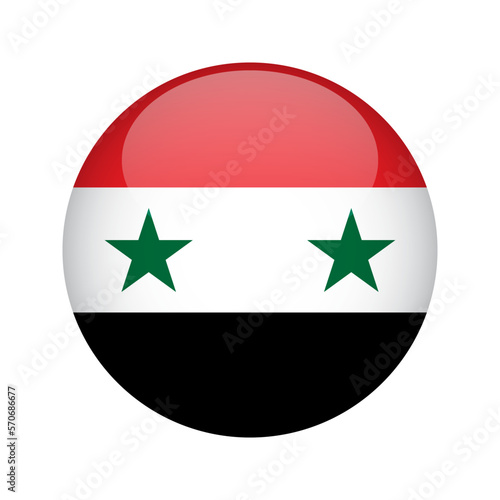 Free Download Flag Syria button. Design element for websites, applications. Vector illustration isolated on white background - GFXLoad