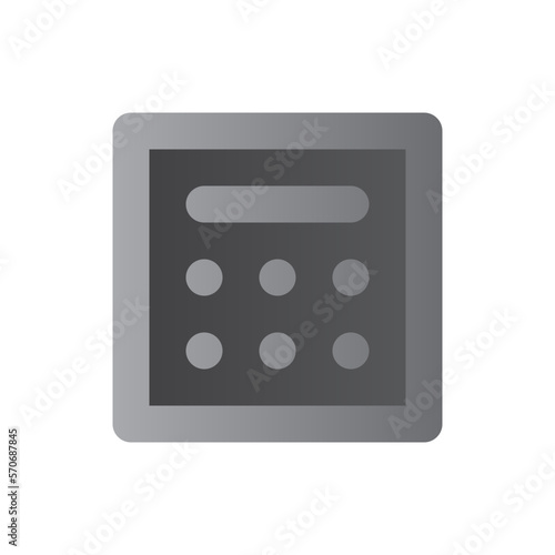 calculator two tone gradient icon