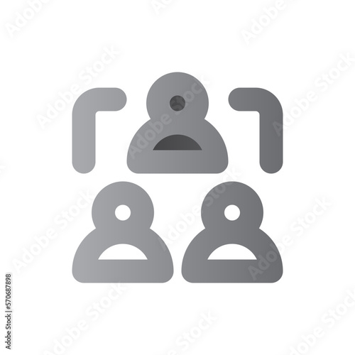 manager two tone gradient icon