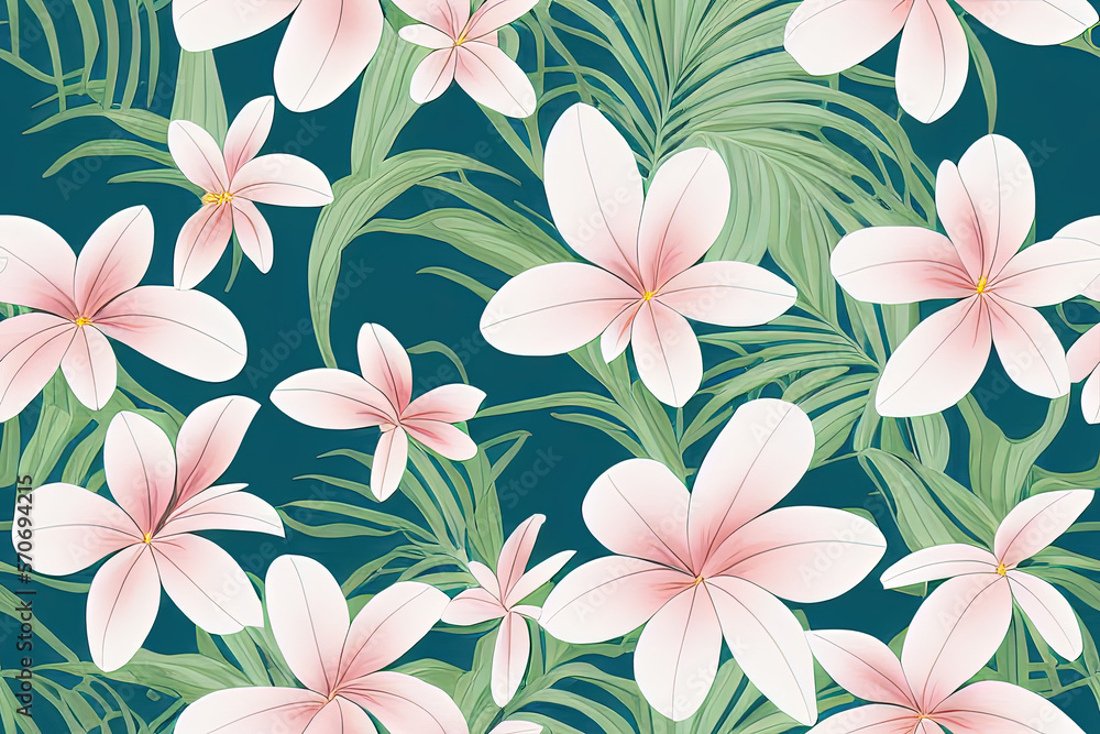 seamless pattern with flowers