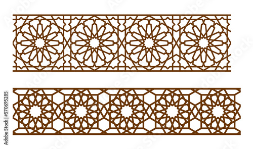 PNG Islamic decorative element. PNG illustration. Five-beam girih pattern. Girih pattern. Traditional Islamic Design. Mosque decoration element. Geometric decorative pattern. Vector decorative ornamen