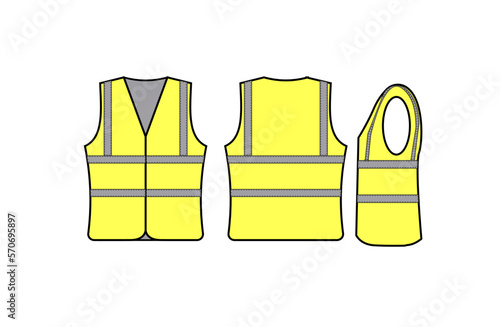 Black & White Safety Vest