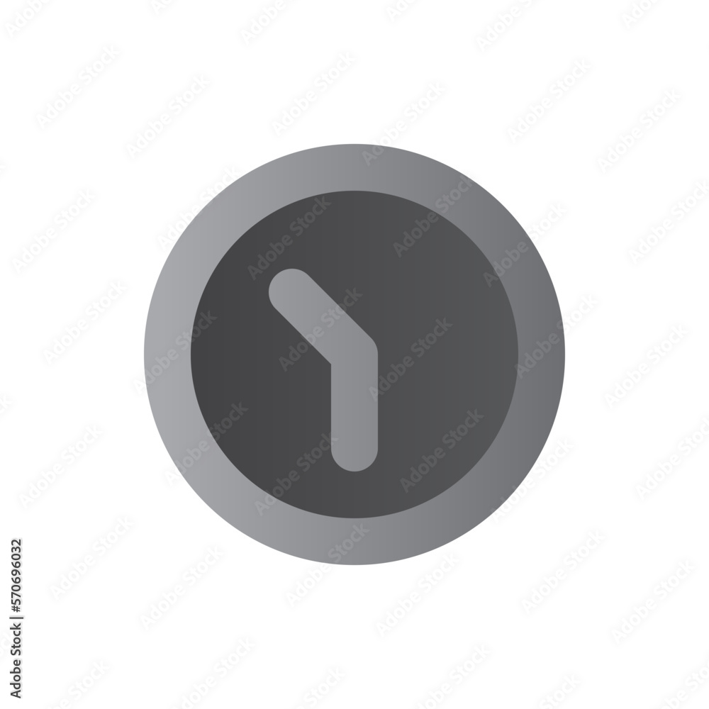 wall clock two tone gradient icon wall clock two tone gradient icon