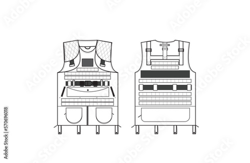 Black & White Safety Vest