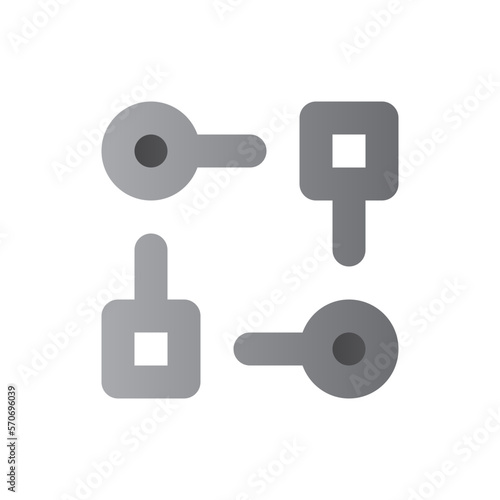 workflow two tone gradient icon