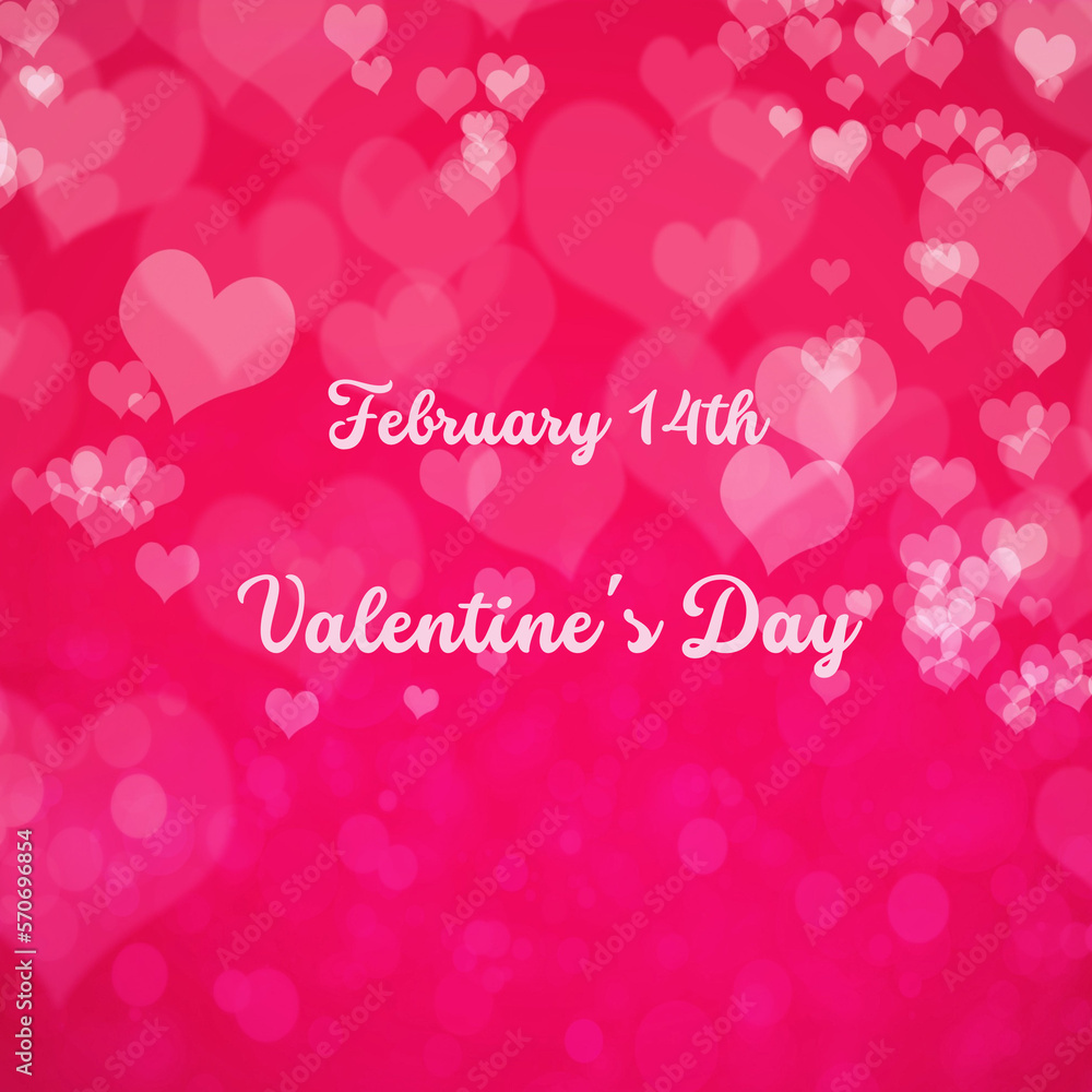 February 14th Valentine's Day Background 