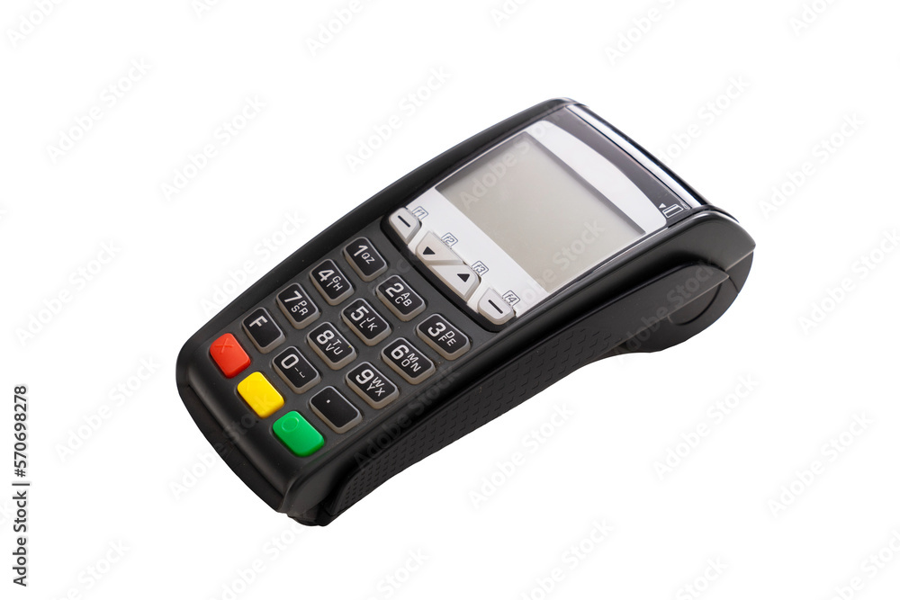 NFC payment terminal, isolated, transparent background, PNG. NFC payment terminal, isolated, transparent background, PNG.
