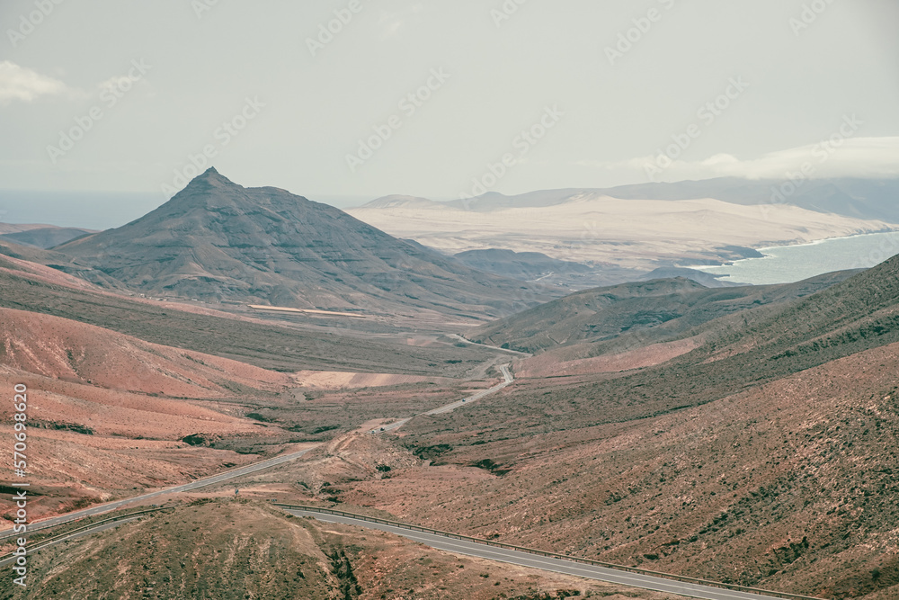 Arid and cinematographic route of Fuerteventura, Canary Islands