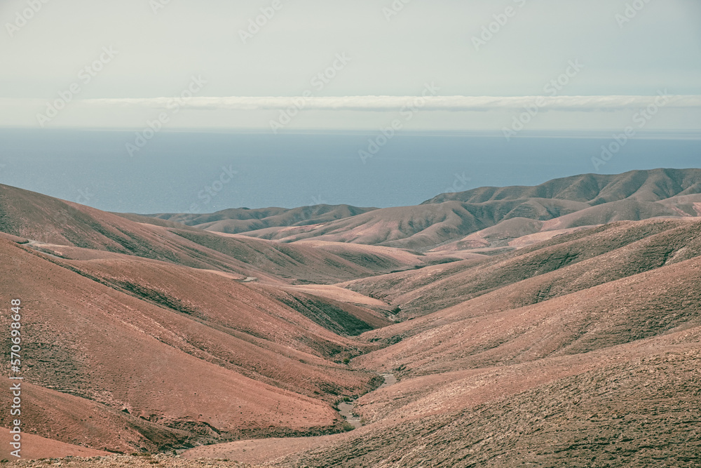Arid mountains of Fuerteventura, Canary Islands