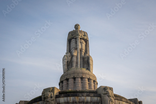 Bismarck Monument at Alter Elbpark - Hamburg, Germany photo