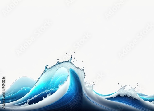 horizontal seamless water wave background