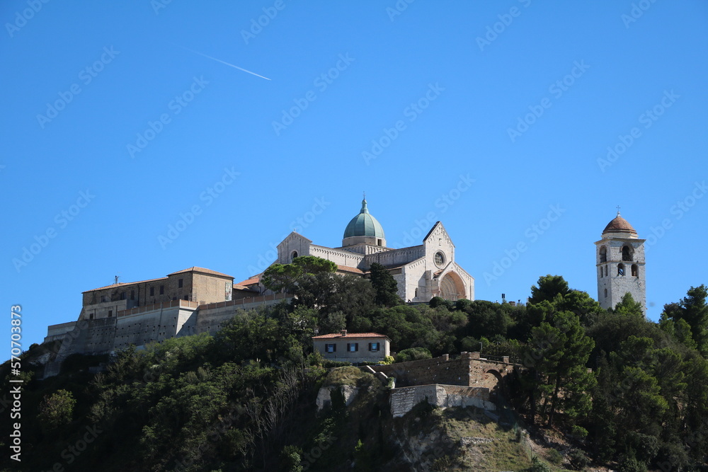 View to Cathedral of Ancona, Italy