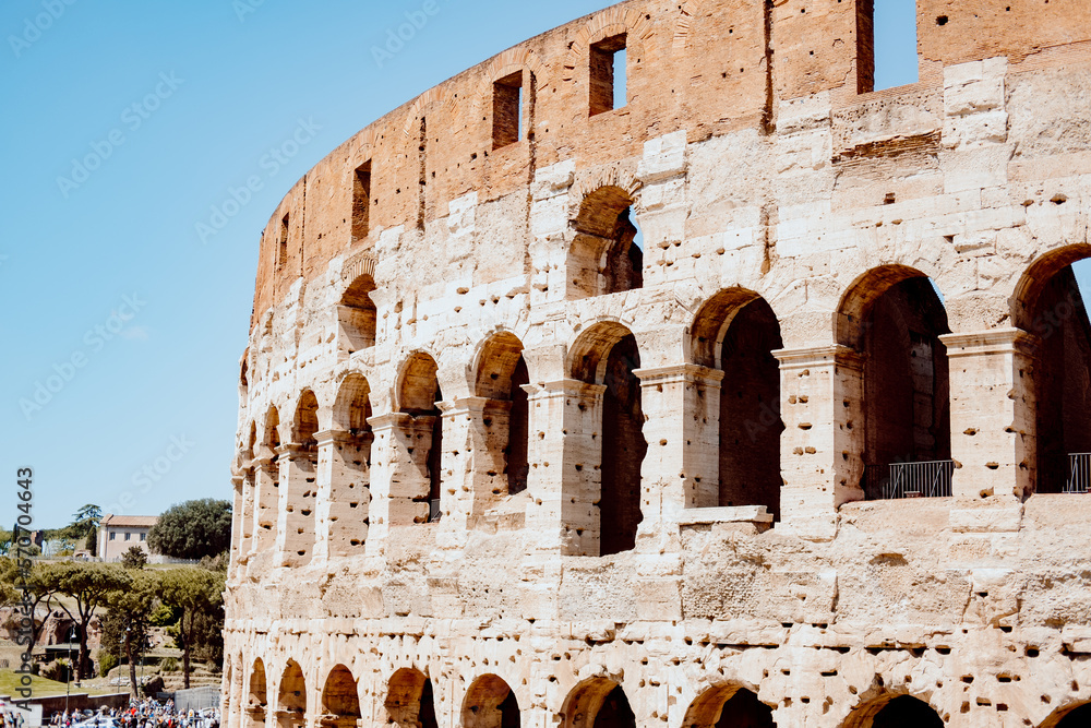Streets and architecture in rome italy italia colosseum monuments 