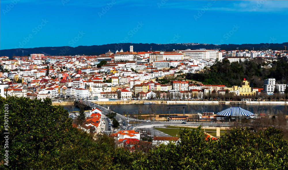 Panorama of city of Coimbra, Portugal 