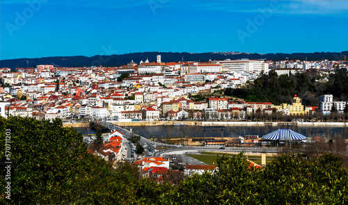 Panorama of city of Coimbra, Portugal 