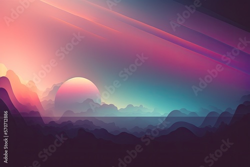 Abstract colorful sky background