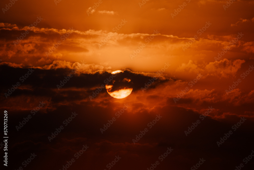 sunset over the city of Cairo
