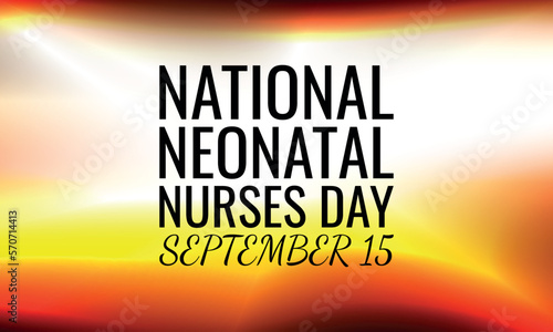 Vector illustration on the theme of National Neonatal Nurses Day