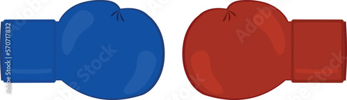 vector illustration of two boxing gloves greeting or bumping