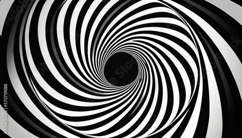  a black and white spiral design with a black hole in the middle of the center of the image is a black hole in the center of the image. generative ai © Shanti