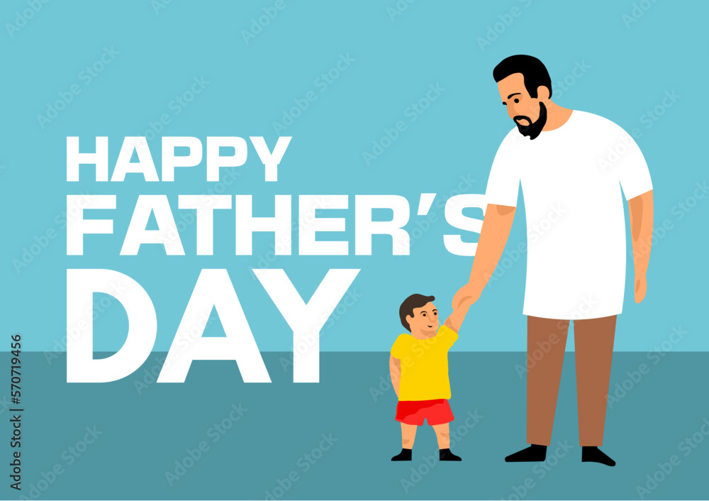 Happy Father's Day - vector banner, illustration Happy Father's Day - vector banner, illustration