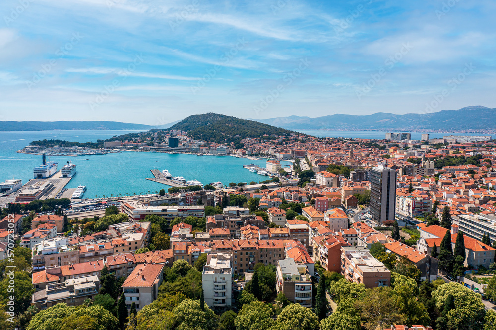 City of Split on the Adriatic Sea