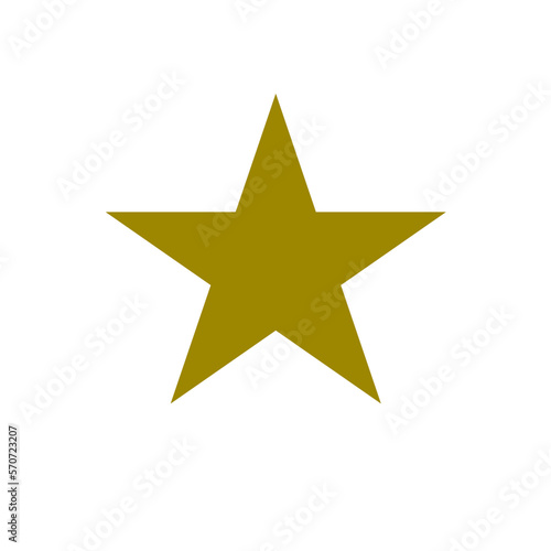 gold star isolated on white