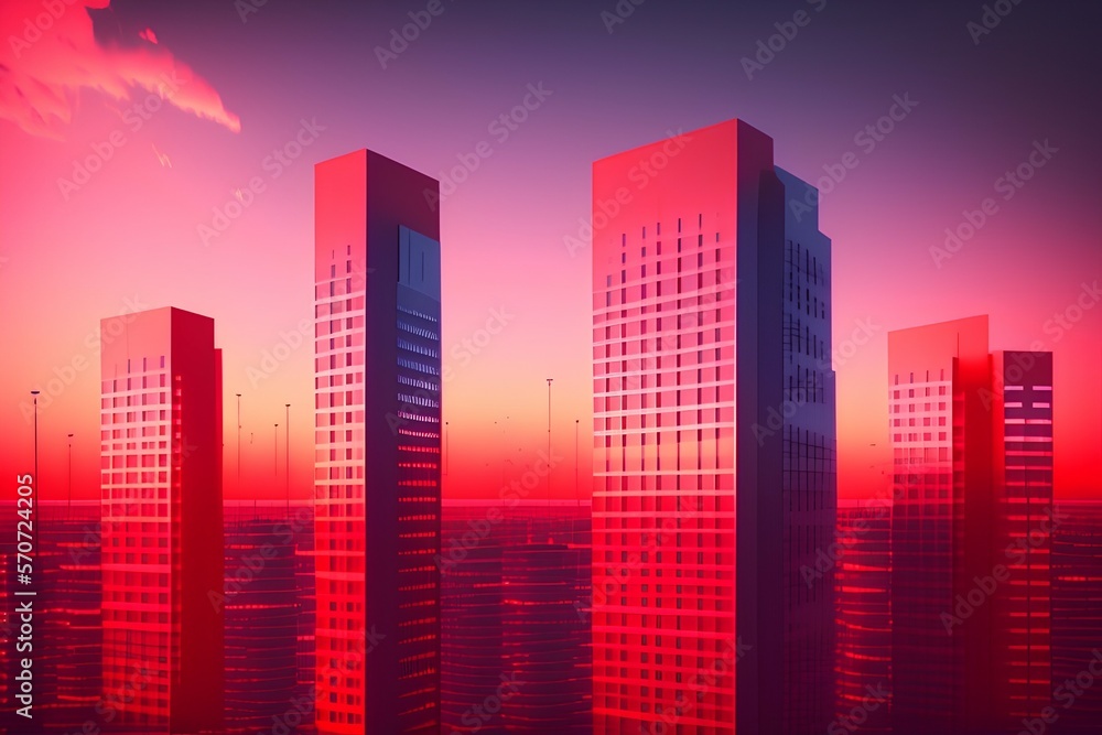 city at night - Generate AI