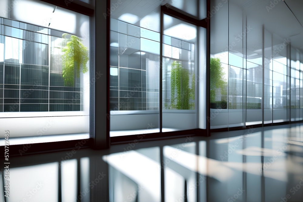 Fototapeta premium office building - Generate AI