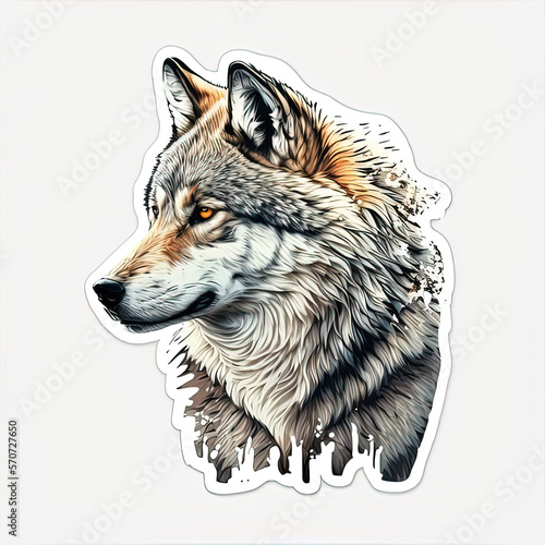 Cute Wolf Sticker