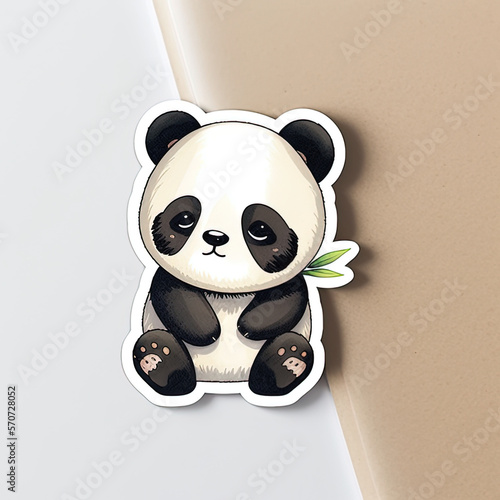 Cute panda sticker