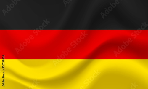 German flag. Flag of Germany. Deutsch flag. Vector German flag illustration