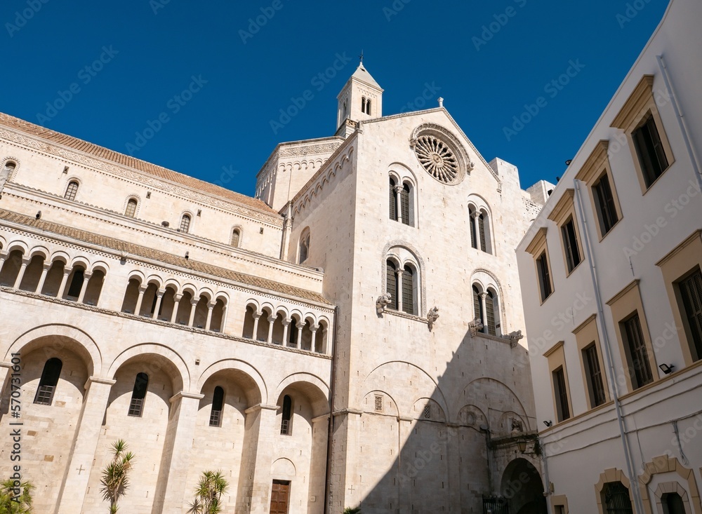 Ancient Basilica Cattedrale Metropolitana Primaziale San Sabino church in Bari, Italy