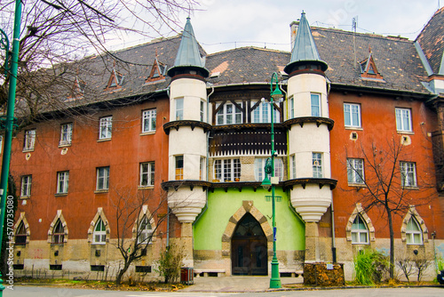 Buildings of the Wekerle Estate in Budapest in Hungary photo